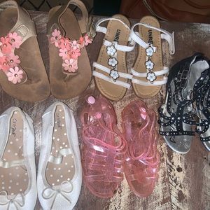 Girls Toddler Sandal Lot - Size 9T, 10T